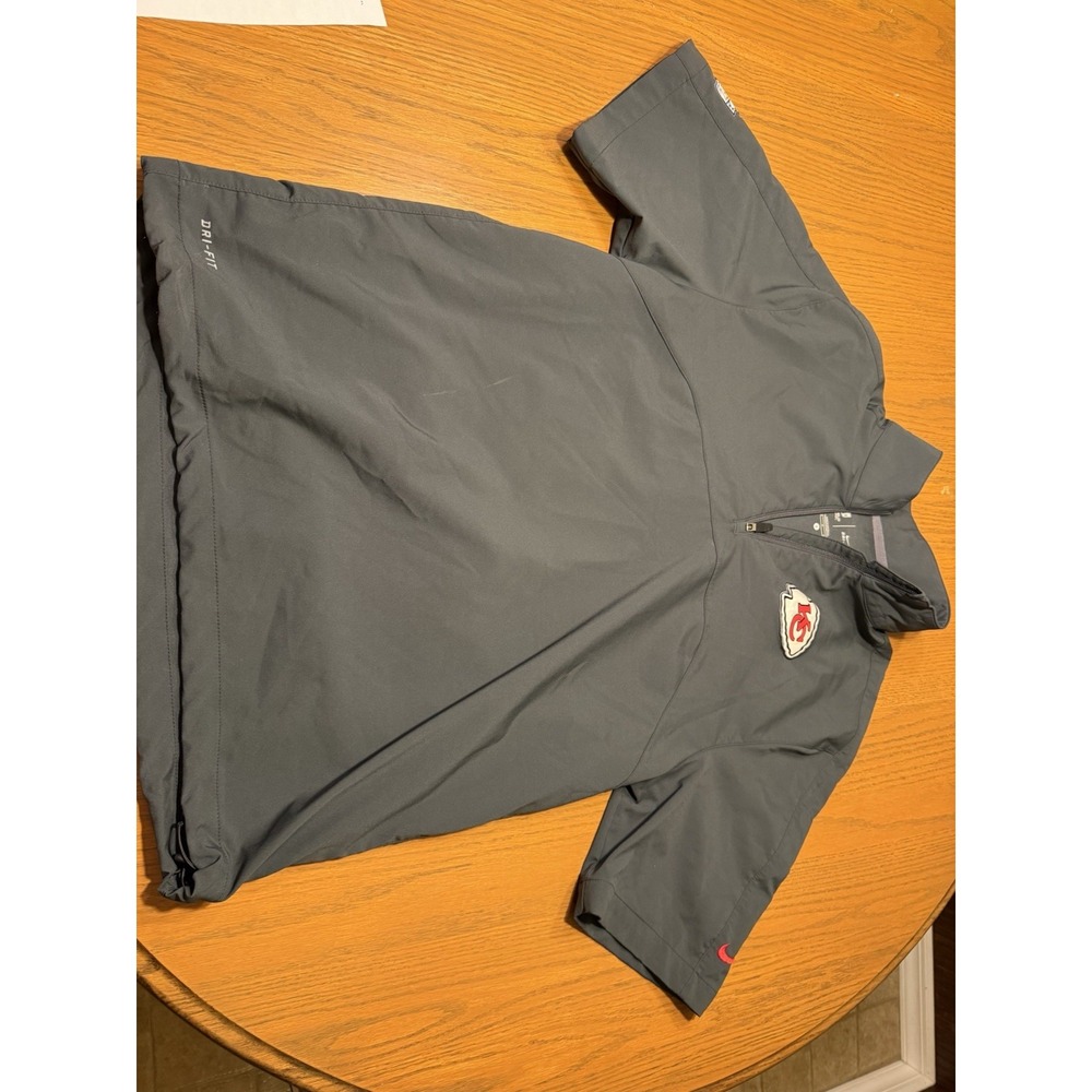 Nike Kansas City Chiefs NFL 1/4 zip Short Sleeve Pullover Size Small